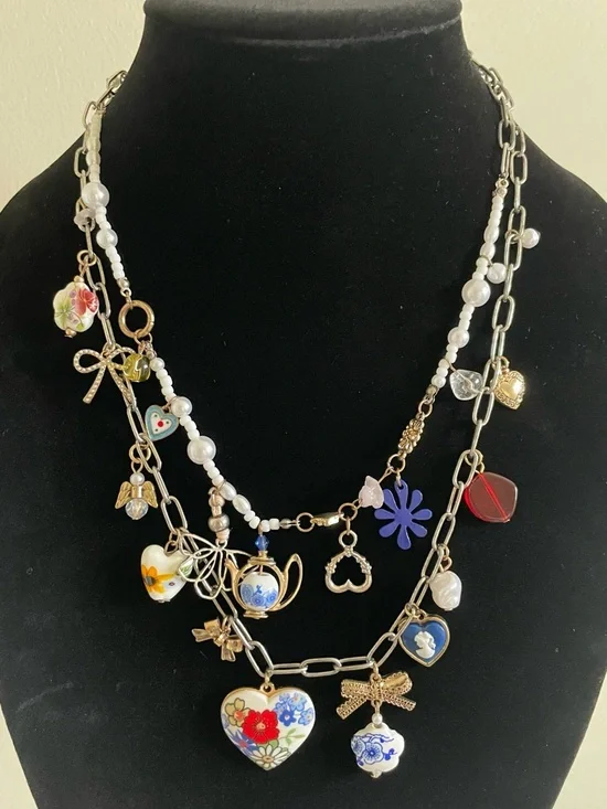 *FLAWED* NWOT Free People Maxamillion Charm Necklace - Picture 3 of 3